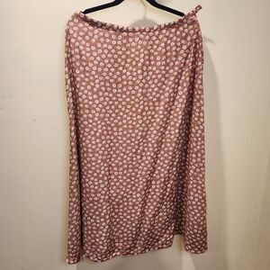 PORTRAITS by Northern Isles Floral ALine Casual Flare Maxi Skirt